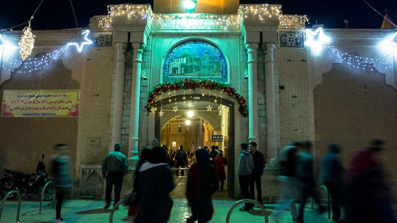 کلیسا وانک اصفهان در آستانه سال نو میلادی/عکس