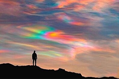 زیبایی باورنکردنی ابرهای رنگین کمانی