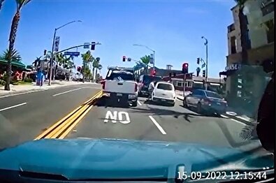 درگیری شدید بین 2 راننده در خیابان