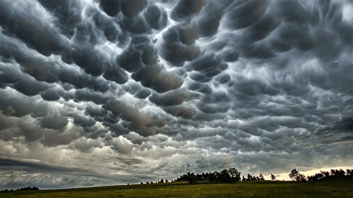 جلوه زیبای ابرهای ماماتوس در طبیعت